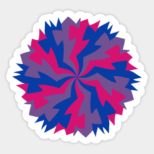 Bisexual Pride Starburst Sticker